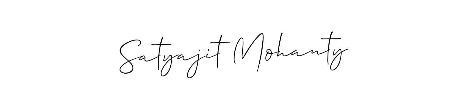 Make a beautiful signature design for name Satyajit Mohanty. With this signature (Allison_Script) style, you can create a handwritten signature for free. Satyajit Mohanty signature style 2 images and pictures png