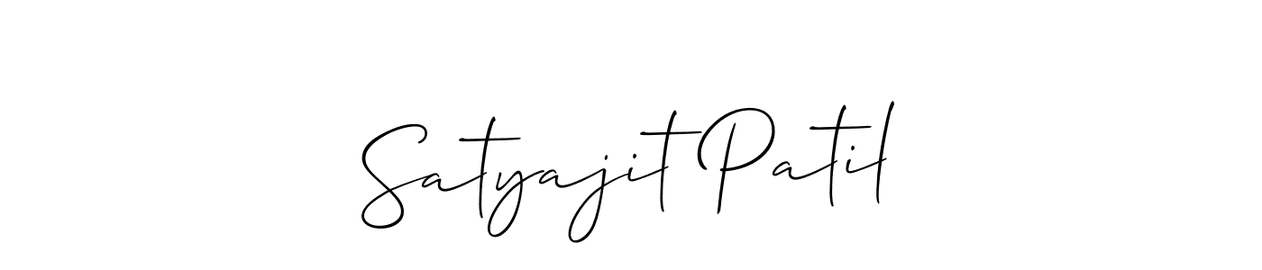 How to make Satyajit Patil signature? Allison_Script is a professional autograph style. Create handwritten signature for Satyajit Patil name. Satyajit Patil signature style 2 images and pictures png