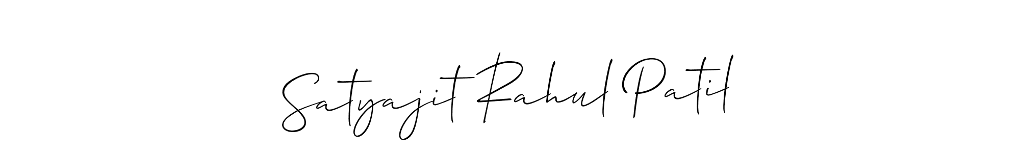 Allison_Script is a professional signature style that is perfect for those who want to add a touch of class to their signature. It is also a great choice for those who want to make their signature more unique. Get Satyajit Rahul Patil name to fancy signature for free. Satyajit Rahul Patil signature style 2 images and pictures png