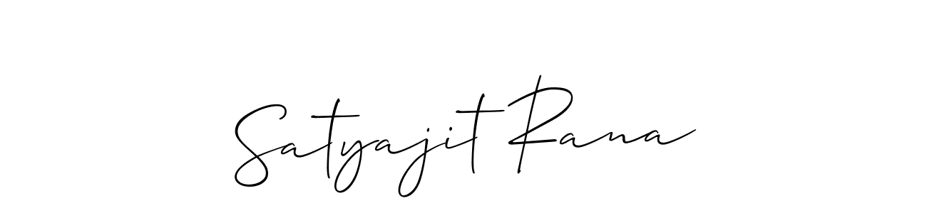 The best way (Allison_Script) to make a short signature is to pick only two or three words in your name. The name Satyajit Rana include a total of six letters. For converting this name. Satyajit Rana signature style 2 images and pictures png