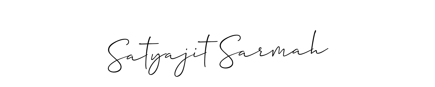 It looks lik you need a new signature style for name Satyajit Sarmah. Design unique handwritten (Allison_Script) signature with our free signature maker in just a few clicks. Satyajit Sarmah signature style 2 images and pictures png