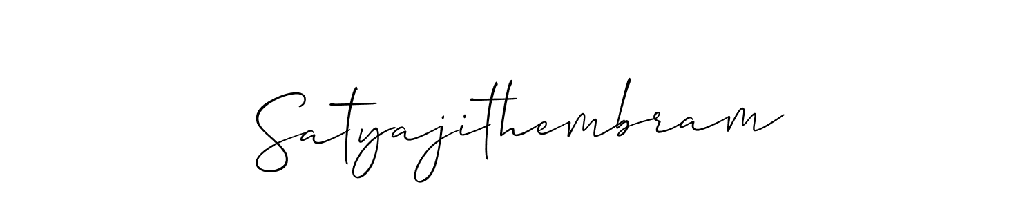 Make a beautiful signature design for name Satyajithembram. Use this online signature maker to create a handwritten signature for free. Satyajithembram signature style 2 images and pictures png