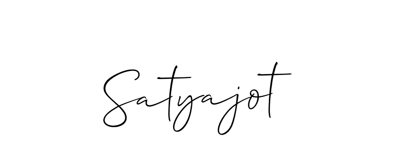 Design your own signature with our free online signature maker. With this signature software, you can create a handwritten (Allison_Script) signature for name Satyajot. Satyajot signature style 2 images and pictures png