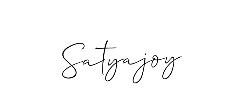 How to make Satyajoy signature? Allison_Script is a professional autograph style. Create handwritten signature for Satyajoy name. Satyajoy signature style 2 images and pictures png