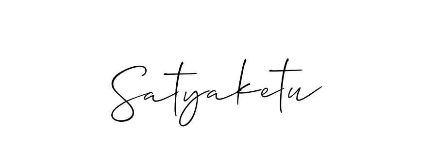 It looks lik you need a new signature style for name Satyaketu. Design unique handwritten (Allison_Script) signature with our free signature maker in just a few clicks. Satyaketu signature style 2 images and pictures png