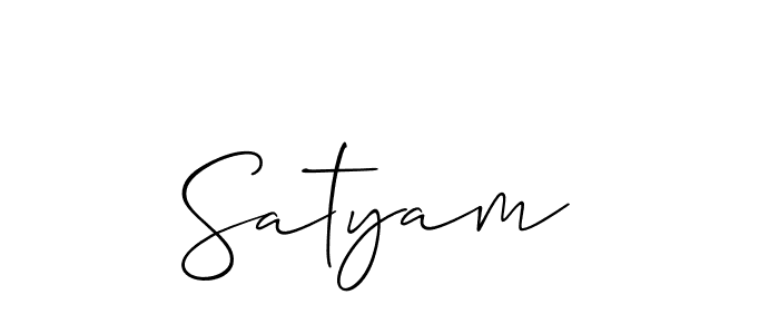 How to Draw Satyam  signature style? Allison_Script is a latest design signature styles for name Satyam . Satyam  signature style 2 images and pictures png