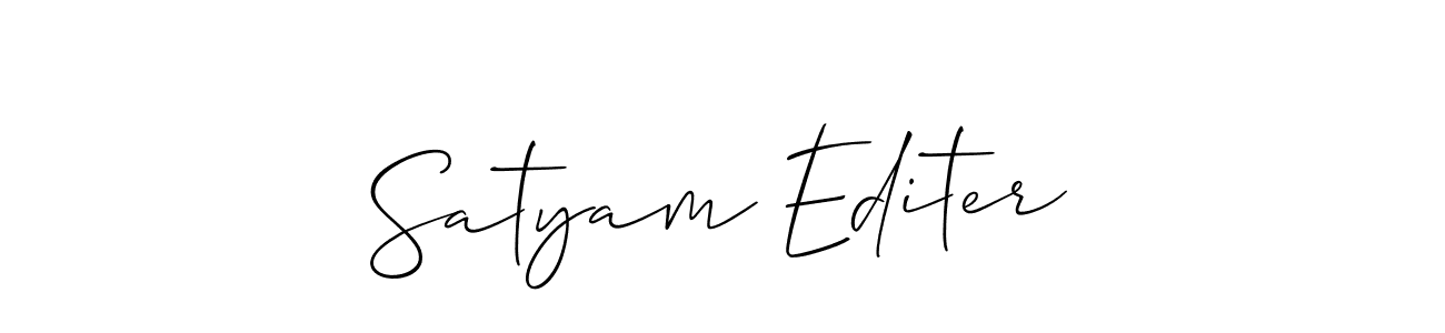 Make a beautiful signature design for name Satyam Editer. Use this online signature maker to create a handwritten signature for free. Satyam Editer signature style 2 images and pictures png