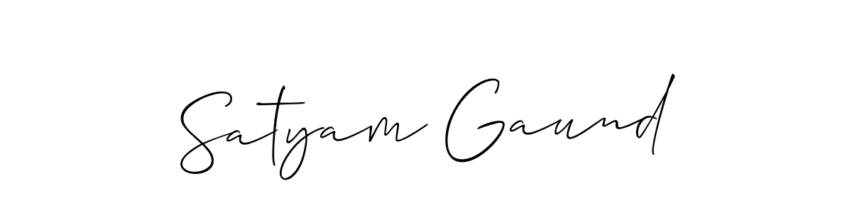 How to Draw Satyam Gaund signature style? Allison_Script is a latest design signature styles for name Satyam Gaund. Satyam Gaund signature style 2 images and pictures png