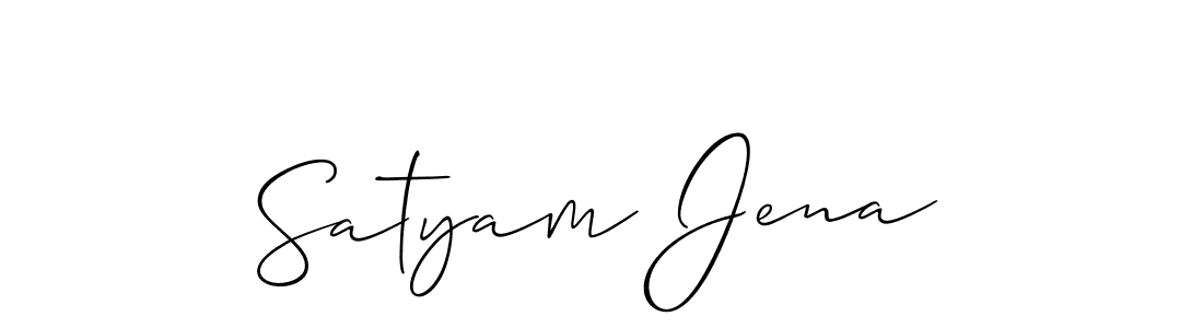 Satyam Jena stylish signature style. Best Handwritten Sign (Allison_Script) for my name. Handwritten Signature Collection Ideas for my name Satyam Jena. Satyam Jena signature style 2 images and pictures png