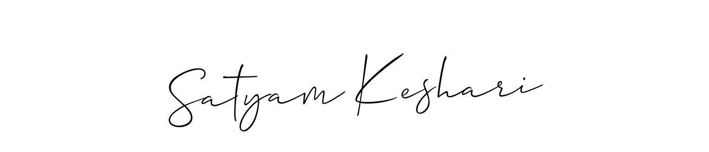 if you are searching for the best signature style for your name Satyam Keshari. so please give up your signature search. here we have designed multiple signature styles  using Allison_Script. Satyam Keshari signature style 2 images and pictures png