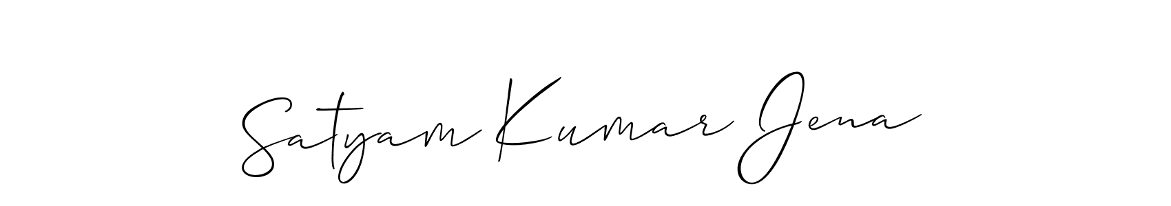 Also we have Satyam Kumar Jena name is the best signature style. Create professional handwritten signature collection using Allison_Script autograph style. Satyam Kumar Jena signature style 2 images and pictures png
