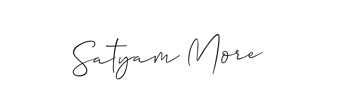 Design your own signature with our free online signature maker. With this signature software, you can create a handwritten (Allison_Script) signature for name Satyam More. Satyam More signature style 2 images and pictures png