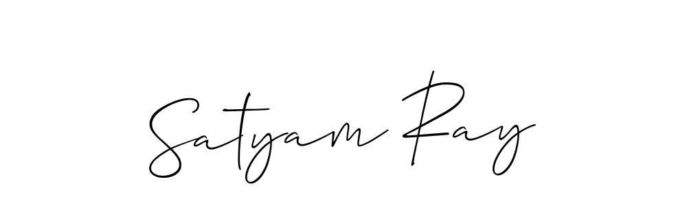 How to make Satyam Ray signature? Allison_Script is a professional autograph style. Create handwritten signature for Satyam Ray name. Satyam Ray signature style 2 images and pictures png