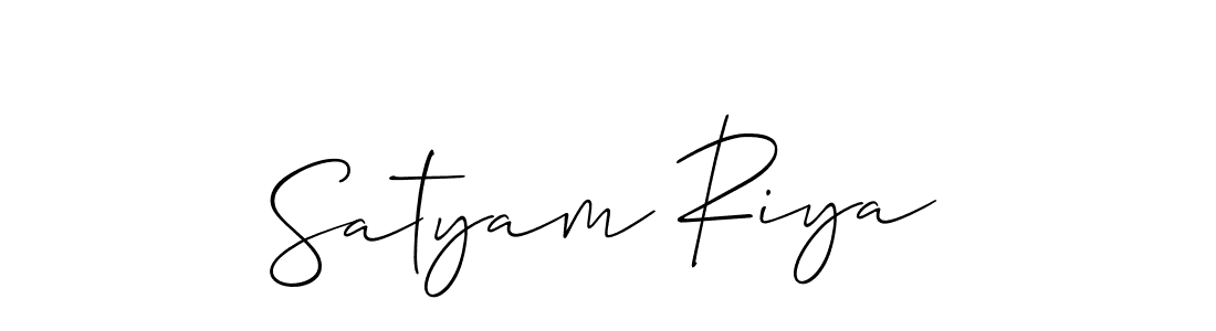 This is the best signature style for the Satyam Riya name. Also you like these signature font (Allison_Script). Mix name signature. Satyam Riya signature style 2 images and pictures png