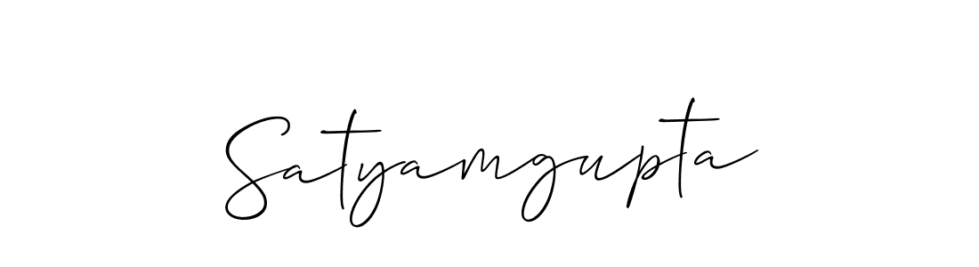 The best way (Allison_Script) to make a short signature is to pick only two or three words in your name. The name Satyamgupta include a total of six letters. For converting this name. Satyamgupta signature style 2 images and pictures png