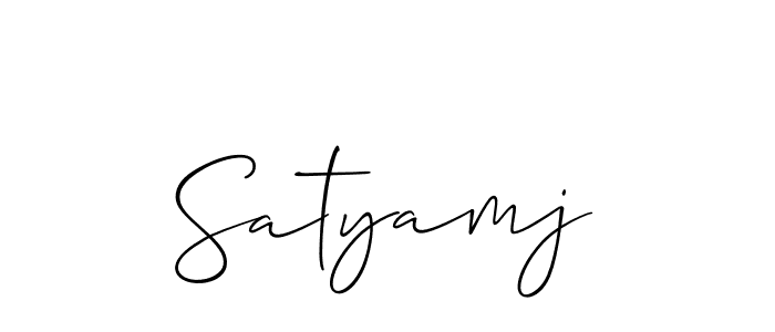 Also You can easily find your signature by using the search form. We will create Satyamj name handwritten signature images for you free of cost using Allison_Script sign style. Satyamj signature style 2 images and pictures png