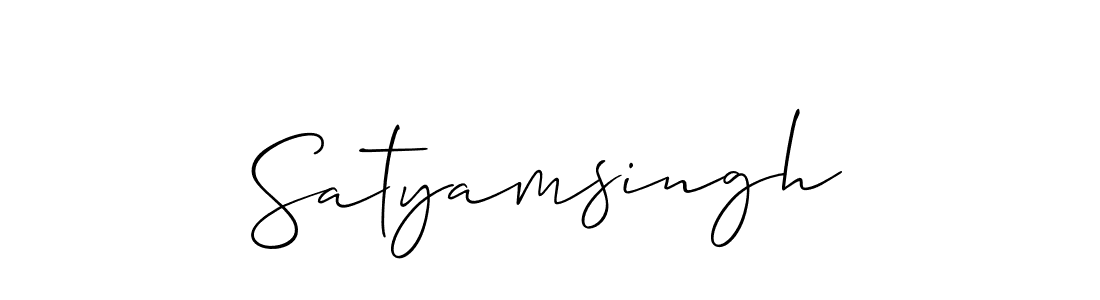 How to Draw Satyamsingh signature style? Allison_Script is a latest design signature styles for name Satyamsingh. Satyamsingh signature style 2 images and pictures png