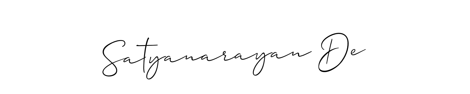 Also we have Satyanarayan De name is the best signature style. Create professional handwritten signature collection using Allison_Script autograph style. Satyanarayan De signature style 2 images and pictures png