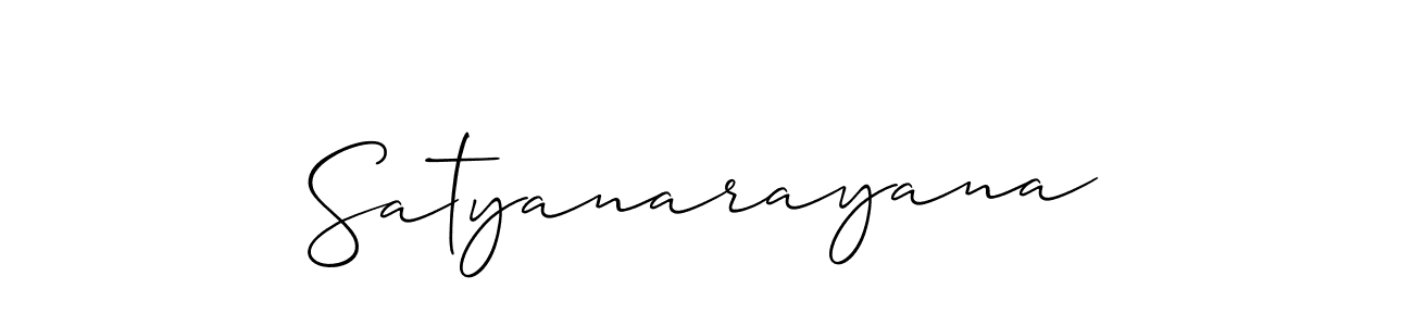 Create a beautiful signature design for name Satyanarayana. With this signature (Allison_Script) fonts, you can make a handwritten signature for free. Satyanarayana signature style 2 images and pictures png