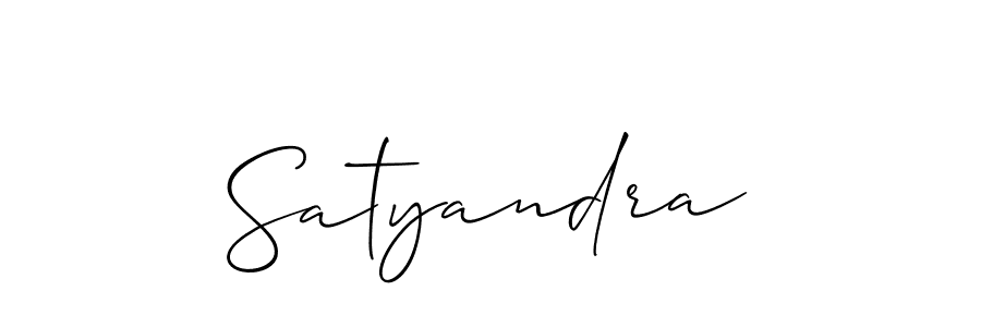 Use a signature maker to create a handwritten signature online. With this signature software, you can design (Allison_Script) your own signature for name Satyandra. Satyandra signature style 2 images and pictures png