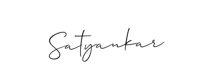 Allison_Script is a professional signature style that is perfect for those who want to add a touch of class to their signature. It is also a great choice for those who want to make their signature more unique. Get Satyankar name to fancy signature for free. Satyankar signature style 2 images and pictures png