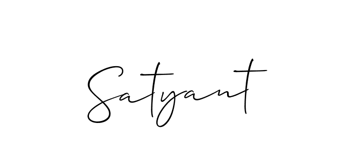 It looks lik you need a new signature style for name Satyant. Design unique handwritten (Allison_Script) signature with our free signature maker in just a few clicks. Satyant signature style 2 images and pictures png
