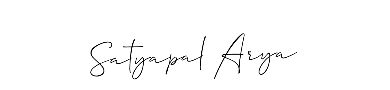 How to make Satyapal Arya signature? Allison_Script is a professional autograph style. Create handwritten signature for Satyapal Arya name. Satyapal Arya signature style 2 images and pictures png