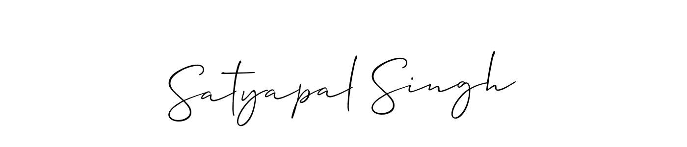 Use a signature maker to create a handwritten signature online. With this signature software, you can design (Allison_Script) your own signature for name Satyapal Singh. Satyapal Singh signature style 2 images and pictures png