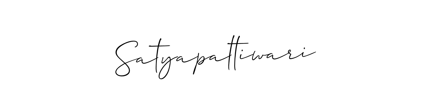Use a signature maker to create a handwritten signature online. With this signature software, you can design (Allison_Script) your own signature for name Satyapaltiwari. Satyapaltiwari signature style 2 images and pictures png