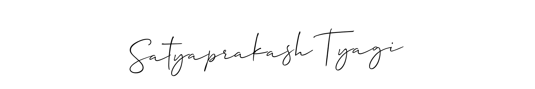 This is the best signature style for the Satyaprakash Tyagi name. Also you like these signature font (Allison_Script). Mix name signature. Satyaprakash Tyagi signature style 2 images and pictures png