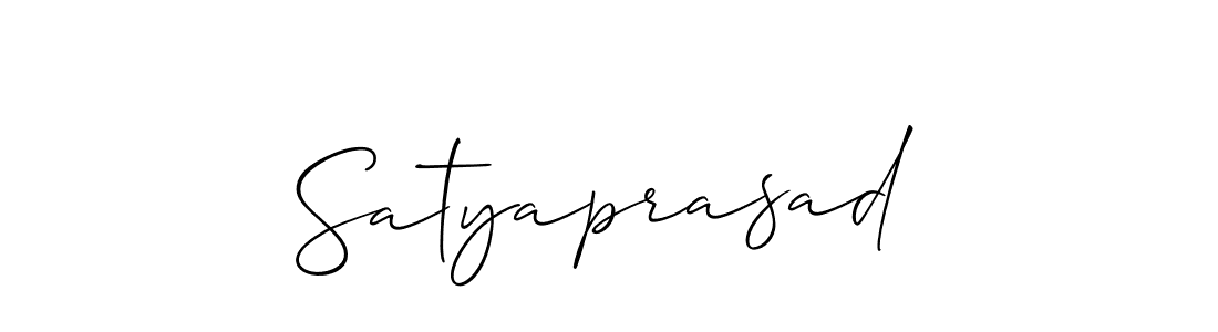 Design your own signature with our free online signature maker. With this signature software, you can create a handwritten (Allison_Script) signature for name Satyaprasad. Satyaprasad signature style 2 images and pictures png