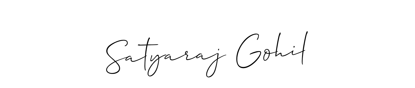 if you are searching for the best signature style for your name Satyaraj Gohil. so please give up your signature search. here we have designed multiple signature styles  using Allison_Script. Satyaraj Gohil signature style 2 images and pictures png