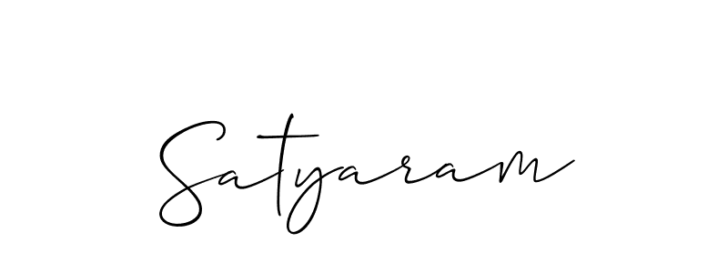 Also we have Satyaram name is the best signature style. Create professional handwritten signature collection using Allison_Script autograph style. Satyaram signature style 2 images and pictures png