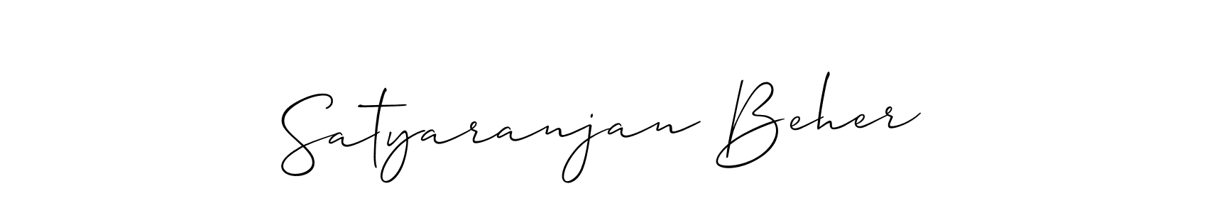 Design your own signature with our free online signature maker. With this signature software, you can create a handwritten (Allison_Script) signature for name Satyaranjan Beher. Satyaranjan Beher signature style 2 images and pictures png