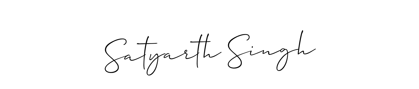 How to make Satyarth Singh signature? Allison_Script is a professional autograph style. Create handwritten signature for Satyarth Singh name. Satyarth Singh signature style 2 images and pictures png