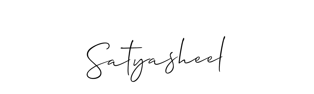 Also You can easily find your signature by using the search form. We will create Satyasheel name handwritten signature images for you free of cost using Allison_Script sign style. Satyasheel signature style 2 images and pictures png