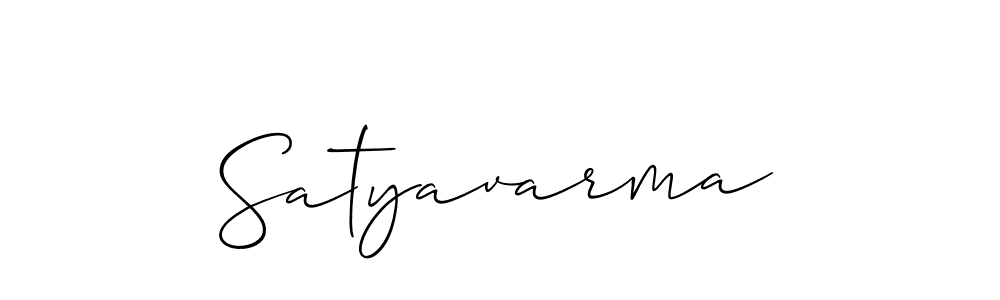 Also we have Satyavarma name is the best signature style. Create professional handwritten signature collection using Allison_Script autograph style. Satyavarma signature style 2 images and pictures png