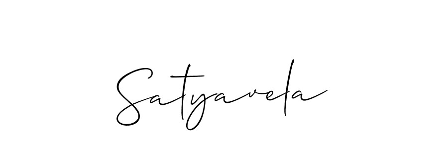 Also we have Satyavela name is the best signature style. Create professional handwritten signature collection using Allison_Script autograph style. Satyavela signature style 2 images and pictures png