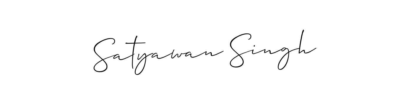 Design your own signature with our free online signature maker. With this signature software, you can create a handwritten (Allison_Script) signature for name Satyawan Singh. Satyawan Singh signature style 2 images and pictures png