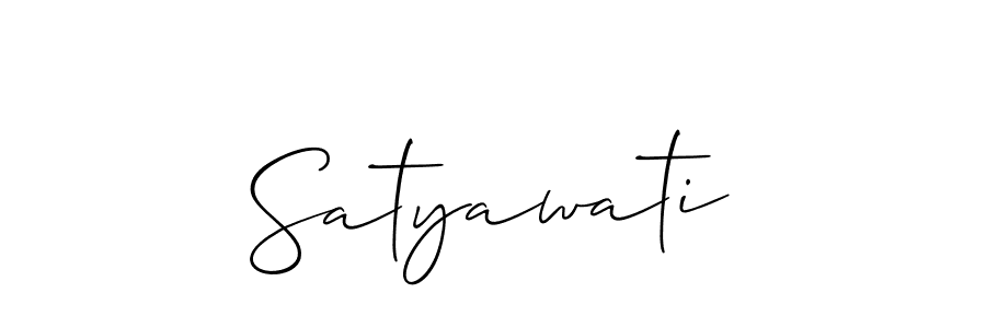 Also You can easily find your signature by using the search form. We will create Satyawati name handwritten signature images for you free of cost using Allison_Script sign style. Satyawati signature style 2 images and pictures png