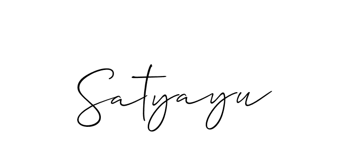 Similarly Allison_Script is the best handwritten signature design. Signature creator online .You can use it as an online autograph creator for name Satyayu. Satyayu signature style 2 images and pictures png