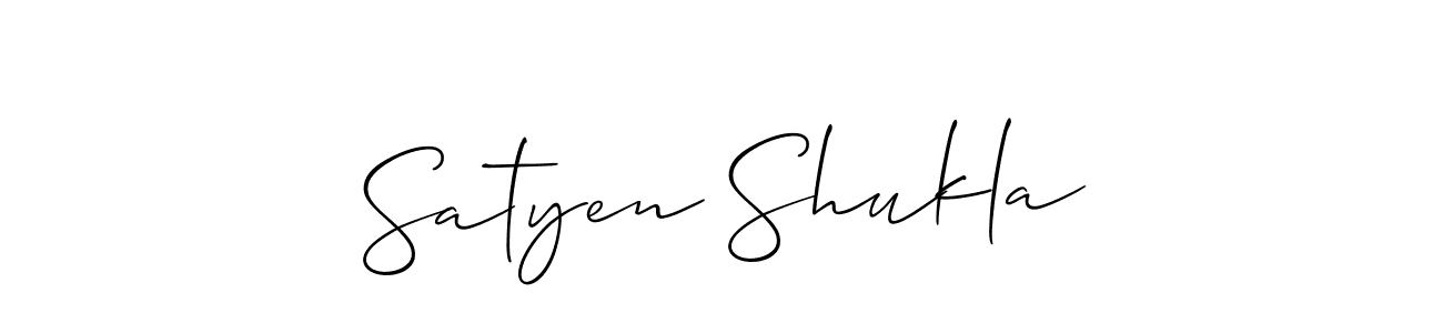 Satyen Shukla stylish signature style. Best Handwritten Sign (Allison_Script) for my name. Handwritten Signature Collection Ideas for my name Satyen Shukla. Satyen Shukla signature style 2 images and pictures png