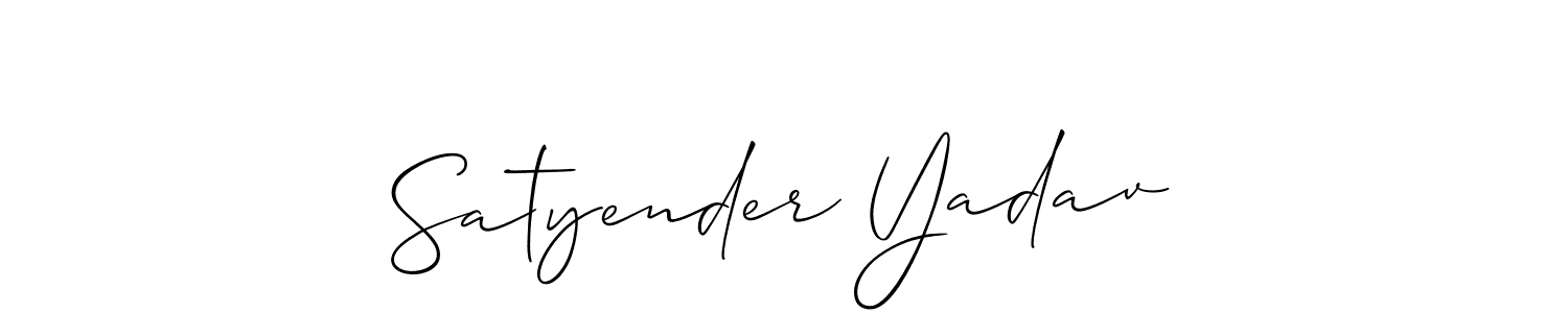 Satyender Yadav stylish signature style. Best Handwritten Sign (Allison_Script) for my name. Handwritten Signature Collection Ideas for my name Satyender Yadav. Satyender Yadav signature style 2 images and pictures png