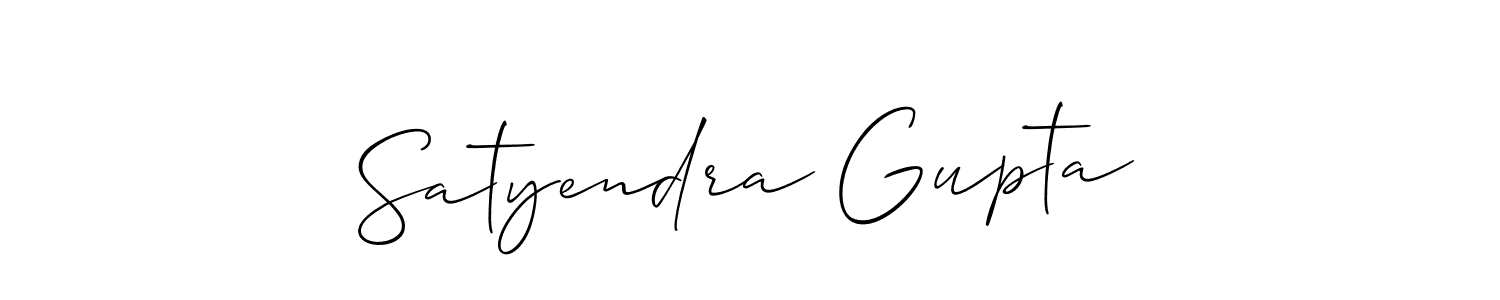 Design your own signature with our free online signature maker. With this signature software, you can create a handwritten (Allison_Script) signature for name Satyendra Gupta. Satyendra Gupta signature style 2 images and pictures png