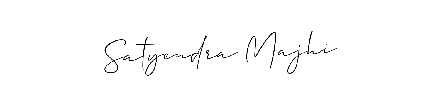 The best way (Allison_Script) to make a short signature is to pick only two or three words in your name. The name Satyendra Majhi include a total of six letters. For converting this name. Satyendra Majhi signature style 2 images and pictures png