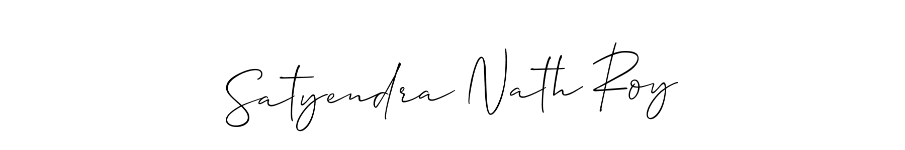The best way (Allison_Script) to make a short signature is to pick only two or three words in your name. The name Satyendra Nath Roy include a total of six letters. For converting this name. Satyendra Nath Roy signature style 2 images and pictures png