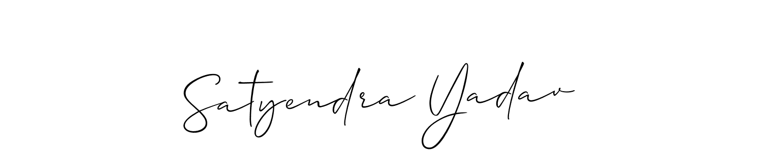 Satyendra Yadav stylish signature style. Best Handwritten Sign (Allison_Script) for my name. Handwritten Signature Collection Ideas for my name Satyendra Yadav. Satyendra Yadav signature style 2 images and pictures png