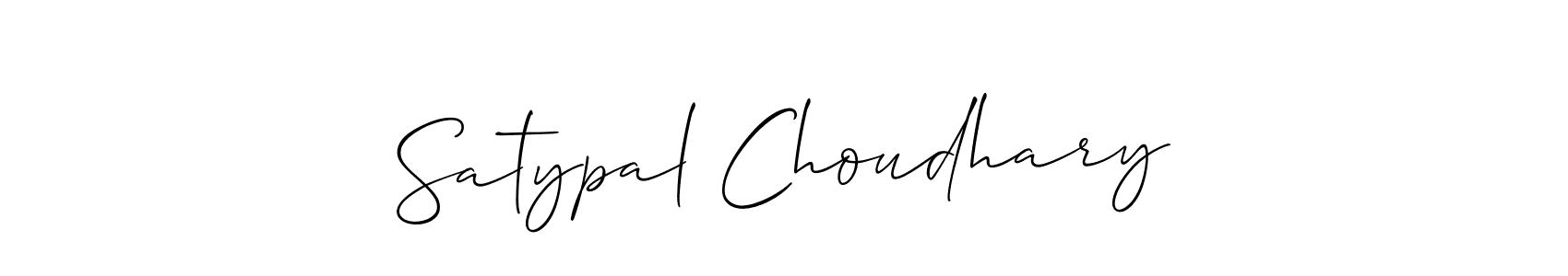 Use a signature maker to create a handwritten signature online. With this signature software, you can design (Allison_Script) your own signature for name Satypal Choudhary. Satypal Choudhary signature style 2 images and pictures png