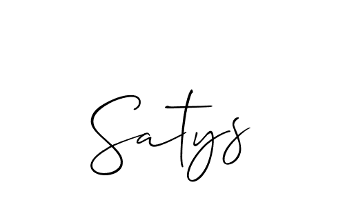 Make a beautiful signature design for name Satys. Use this online signature maker to create a handwritten signature for free. Satys signature style 2 images and pictures png