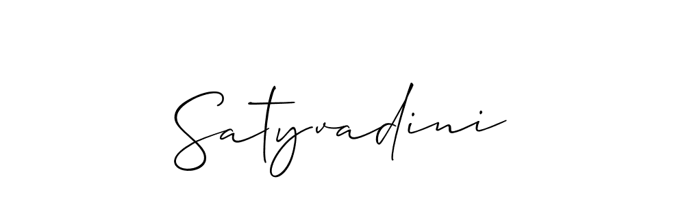 Use a signature maker to create a handwritten signature online. With this signature software, you can design (Allison_Script) your own signature for name Satyvadini. Satyvadini signature style 2 images and pictures png